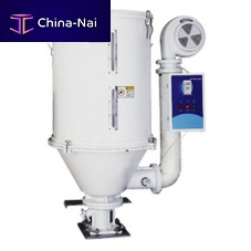 Feed hopper for plasticsfor pelletswith dryer