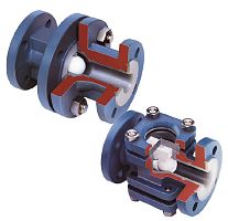 Ball check valve ARV2 flangePTFE-linedhigh-temperature