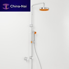 Wall-mounted shower set CMN92008 SERIEScontemporarywith hand showerwith adjustable shower head