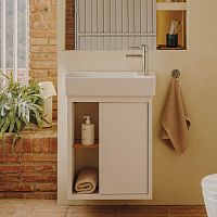 Wall-hung washbasin cabinet TURAMDFcontemporary1-door