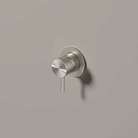 Shower mixer tap AR131wall-mountedbuilt-inbrushed stainless steel