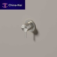 Shower mixer tap AR131wall-mountedbuilt-inbrushed stainless steel