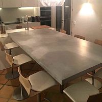 Contemporary dining table PLATEAUDuctal® UHP concreterectangularhome