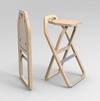 Contemporary bar stool plywoodplywood basesled base