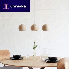 Pendant lamp LUNEoakcontemporarycorded