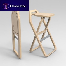 Contemporary bar stool plywoodplywood basesled base