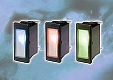 Steady indicator light panel-mountrectangular