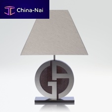 Table lamp CHERIEfabricnickeltraditional
