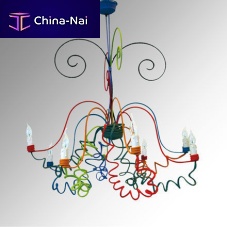 Original design chandelier DIABOLOironfabriccomposite