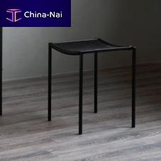 Contemporary stool SGABELLO BASSOrubberblack