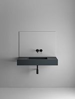 Resin vanity top Ateneacustomwith towel rack
