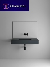 Resin vanity top Ateneacustomwith towel rack