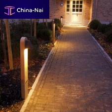 Garden bollard light BEAMYcontemporarymetalteak