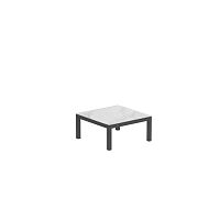 Contemporary side table TABOELAteakceramicaluminum base