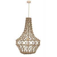 Contemporary chandelier EMYmetalfabric1 light
