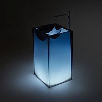 Free-standing washbasin ASTRO AND AURA stonepolyesterhigh-gloss