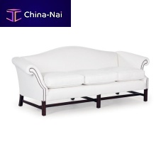 Traditional sofa CHIPPENDALE fabricwhite3-seater