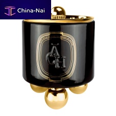 Ceramic candle holder ACHI BLACKcommercial