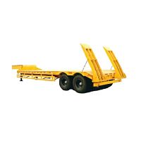 Platform semi-trailer 2-axletoweddrum