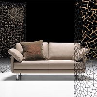 Modular sofa DELPHIsemicircularcontemporaryleather