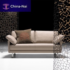 Modular sofa DELPHIsemicircularcontemporaryleather