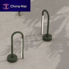 Portable lamp BOW MINIaluminumcontemporarywireless