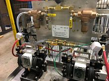 Automatic filling system containerfor paperpressure