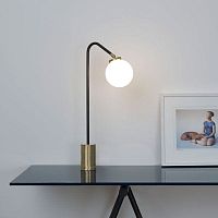Table lamp ARRAYbrassopalescent glasscontemporary