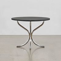 Contemporary table PH Loungeoakmahoganymetal base