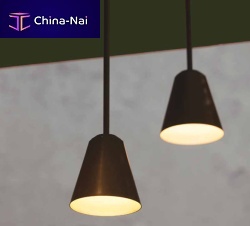 Pendant lamp CARNOUSTIEstainless steelopalcontemporary
