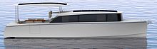 Inboard day cruiser 32diesel-electric hybrid with solar energy