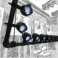 IP65 floodlight VDO ATOMIC DOT CLDRGB LEDfor stage lightingoutdoor