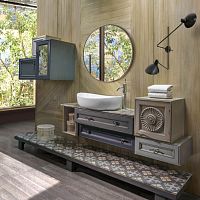 Contemporary bathroom cabinet ONEhomewoodenwall-mounted