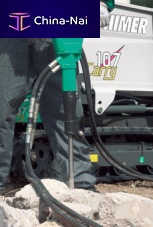 Hydraulic breaker verticalhand-held
