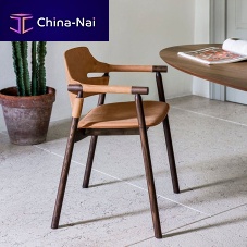 Contemporary chair FOREST indoorleatherash base