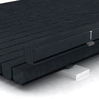 Black flooring 70recycled plasticfor outdoor usetertiary