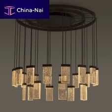 Contemporary chandelier 24 GRAND CRU CHANDELIERglassaluminumLED