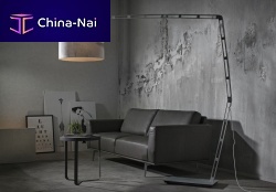 Floor-standing lamp CITYaluminumfabriccontemporary