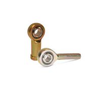 Male-female rod end with self-aligning ball bearing