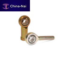 Male-female rod end with self-aligning ball bearing