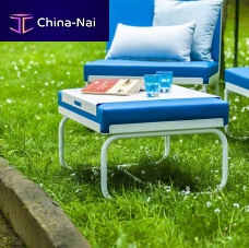 Contemporary footrest PURESunbrella®leatherlacquered aluminum