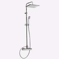 Wall-mounted shower set WO980104contemporarywith hand showerwith fixed-column shower head