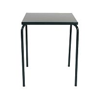 Contemporary table 42metalmetal baserectangular