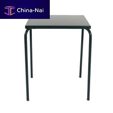 Contemporary table 42metalmetal baserectangular