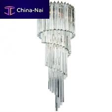 Contemporary chandelier SPIRALEMurano glasscommercialwaterfall