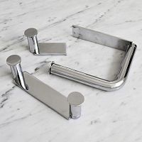 Wall-mounted toilet roll holder NINAchrome-plated brassbronzecopper