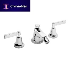 Double-handle bidet mixer tap V6K13M-CPcountertopchromed metalnickel