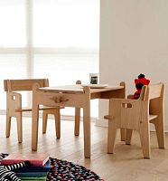 Contemporary table CH411 woodenchild's unisexby Hans J. Wegner