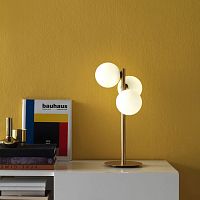 Table lamp TOPmetalopalescent glasssmoked glass