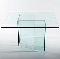 Contemporary dining table ESSEglasssquarehome